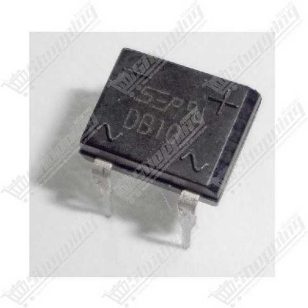 Pont redresseur monophasé DB107 1A 1000V DIP-4