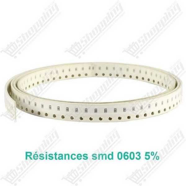 5x Résistance smd 0603 5% - 1.2ohm