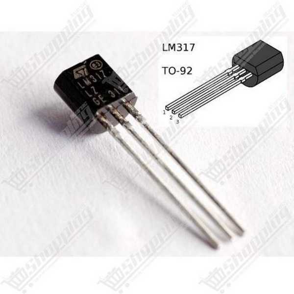 Régulateur de tension ajustable LM317L TO-92