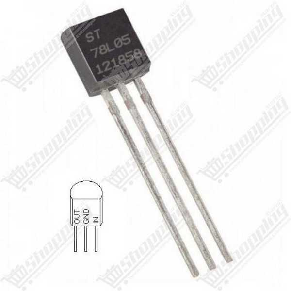 Régulateur de tension 78L05 5V 100mA TO-92