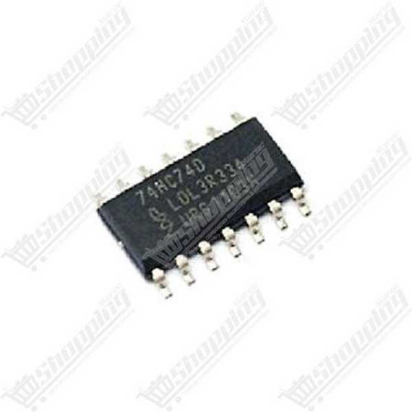 Circuit intégré 74HC74 - Double bascule D - SMD SOP-14